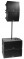PSA1S - 2800 watts peak - powered - compact stackable active subwoofer -- 2 x 12 inch front loaded woofers, with casters